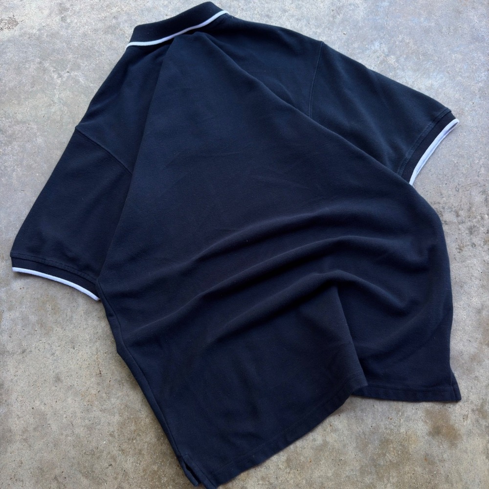 Vintage 90s Calvin Klein Jeans Polo Shirt Workwear Gorpcore Black XL (g4a) - Picture 4 of 7
